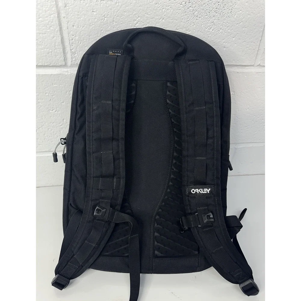 Oakley FS Colorblock‎ Cordura Nylon Backpack Black Gray Spellout